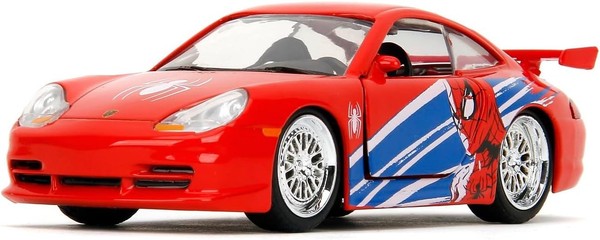Jada Toys Spiderman Porsche 911 GT3 Rs Modellauto Metall Tueren Oeffnen 135Cm-image