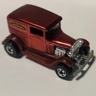Hot Wheels Blue Card A-OK Metalflake Red BW Blackwall Hong Kong 1981 Model A