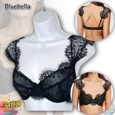 Bluebella Women's 34DD Lingerie Marina Bra, Black