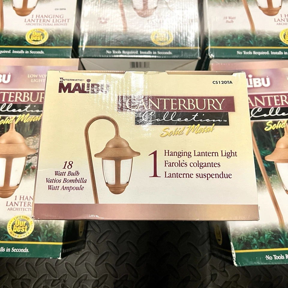 6x Canterbury Malibu Architectural Bronze Metal Hanging Walk Path Light CS120TA - Image 4 of 4