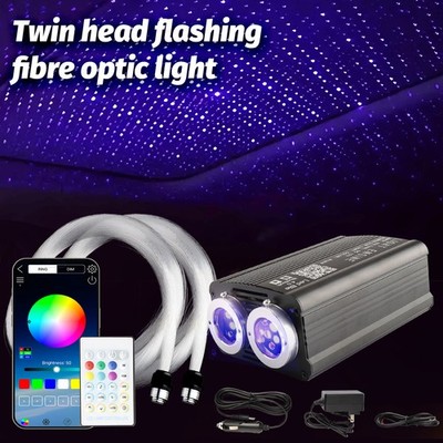 Twinkle+Meteor Fiber Optic Car Home Headliner Star Light kit Roof Ceiling Lights