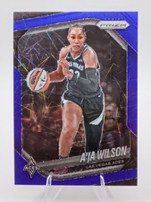 2025 WNBA Prizm A’ja Wilson Blue Velocity Prizm Card #76