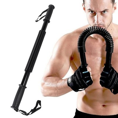 44/66/88/110 lb Heavy Duty Power Twister Bar - Arm Chest Spring Strength Trainer