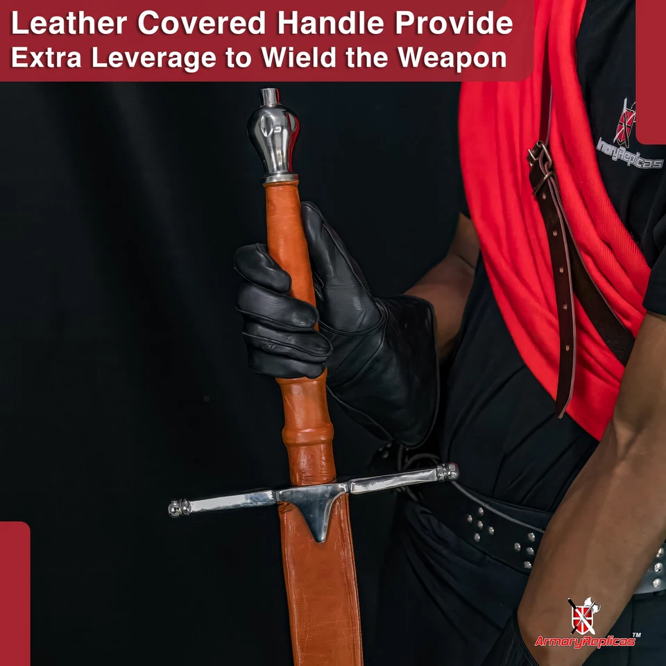 BRAVEHEART Scottish Hero William Wallace Claymore Polished Stainless Steel Sword - Image 4 of 4