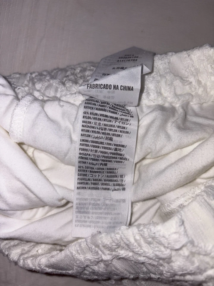 Pantalón Corto Hollister Niñas Blanco Crochet Talla XSmall Foto 4 de 4