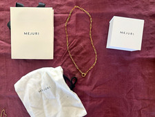 Mejuri 14k Yellow Gold Paperclip Chain Charm Necklace