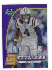 2024 Bowman University Chrome - Harold Perkins #194 Purple Refractor /399 (RC)