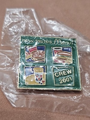 New Vintage McDonald's Metal Pin Restaurant Collectible Crew Menu Big Mac Nugget