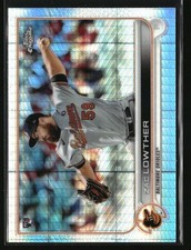 2022 Topps Chrome Prism Refractor Zac Lowther #159 Baltimore Orioles