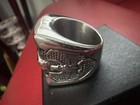 Stainless Steel Warriors Heart Mens Ring 7 — photo 2
