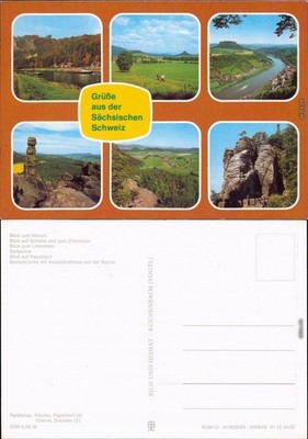 Porschdorf Bad Schandau Schöna and zum Zirkelstein Lilienstein, Barbarine 1983