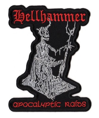 Hellhammer Apocalyptic Raids Patch Swiss Extreme Black Thrash Metal Band Logo