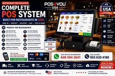 Complete Touchscreen POS System for Restaurants Cash Register