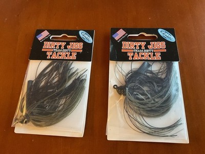 Lot Of 2 Dirty Jigs Tackle Scott Canterburry Compact Flippin 3/16oz Dirty 420