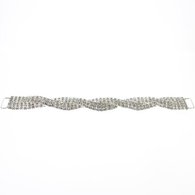 Paar Strass Bikini Verbinder Metall Schnalle Kette für Schwimmbekleidung