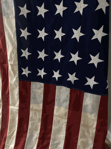 Historical 48 Star Quarter Master Depot USA Flag "Last Flag Flown in India" 40's - Picture 14 of 16