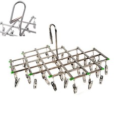 Appendiabiti per Calze Linea Lavaggio Clip per Stendibiancheria con Intimo Pieghevole