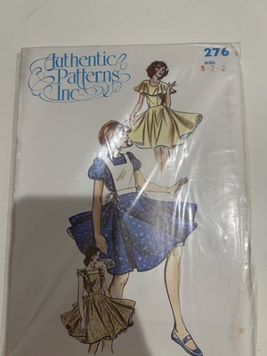 Vintage Ladies Square Dance Dress Pattern Authentic Patterns Inc Sz  5-7-9