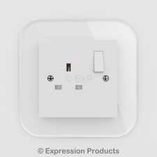 Single / Double Light Switch / Plug Socket Back Plate Finger Surround Panel 002