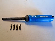 Armstrong Tools USA 66-580 GMTK Ratcheting Screwdriver w/ 4 Bits