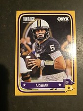 2024 Onyx Vintage Football Yellow AJ Swann #/150 LSU Tigers