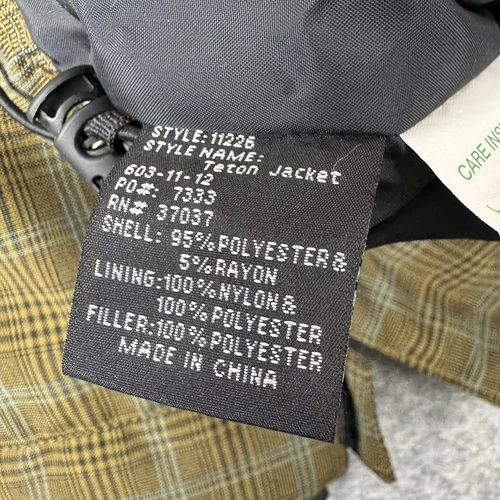 Obermeyer Ski Teton Jacket Plaid Green Nature Valley Logo Waterproof Mens XS image 12