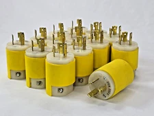 Lot 14x Hubbell Twist-Lock Plug Connector 3-Wire 20A 250V VERY GOOD CONDITION