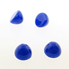100 VINTAGE LAPIS ACRYLIC 7mm. HIGH DOME ROUND CABOCHONS 7119