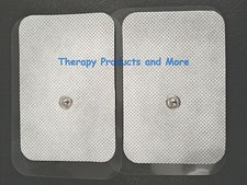 XL WIDE REPLACEMENT ELECTRODE MASSAGE PADS 8  9X6CM FOR IREST DIGITAL MASSAGER