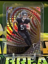 2022 Panini Donruss Vortex Drake London Galactic Parallel RC Atlanta Falcons