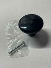 15 pcs Black Drawer Plastic Knob  231726 1.5" diameter