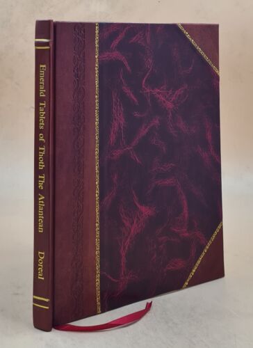 Emerald Tablets Of Thoth The Atlantean 1930 by Doreal [LEATHER BOUND] - Afbeelding 1 van 1