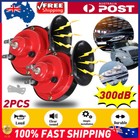 <!--F#f_0-->2X Super Horn 300DB Super Loud Horn Snail Motorcycle Car Truck Boat Train 12v AU (For: Holden)<!--F/-->