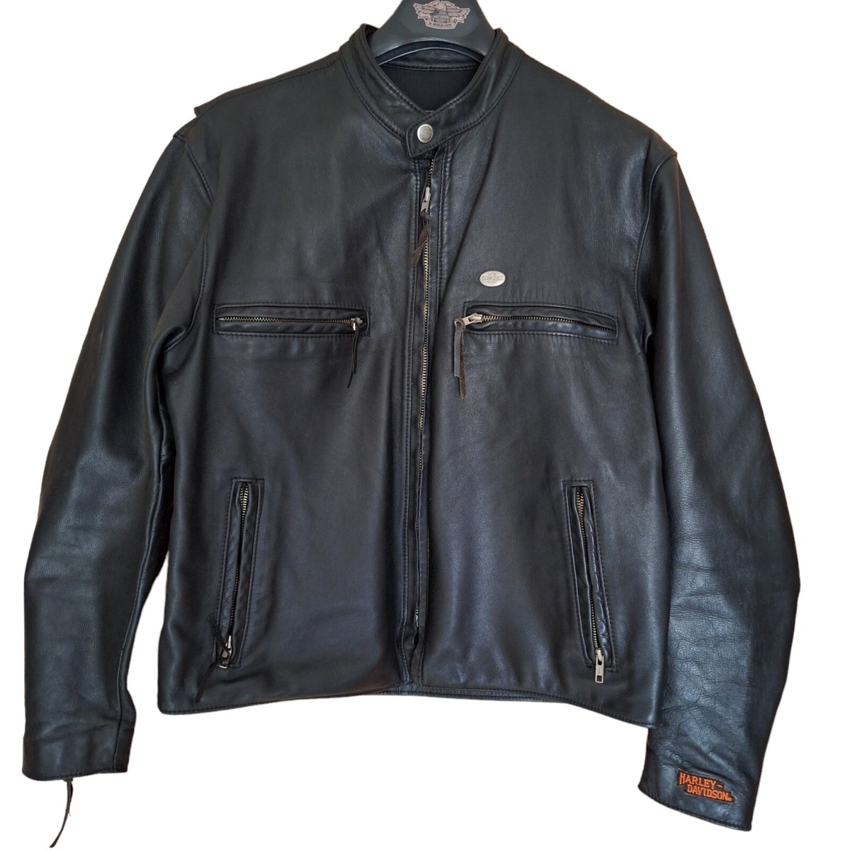 Harley Davidson Leather Jacket USA Made Mens L | eBay