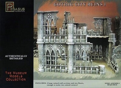 PEGASUS 28mm Gothic City Building Ruins Set #1  PGS4930