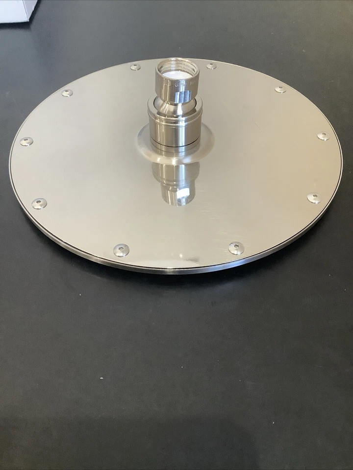 Chuveiro Huntington 8" latão redondo cetim níquel PL12RD8 H12 - Imagem 3 de 4