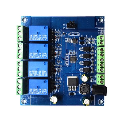 100X Modbus RTU DC 7V-24V 4 Channel Relay Control Switch RS485/TTL UART Module