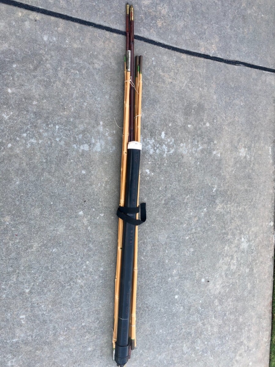 Vintage Bamboo Fly Fishing Rods 12ft/15ft Brass Fittings – Strong