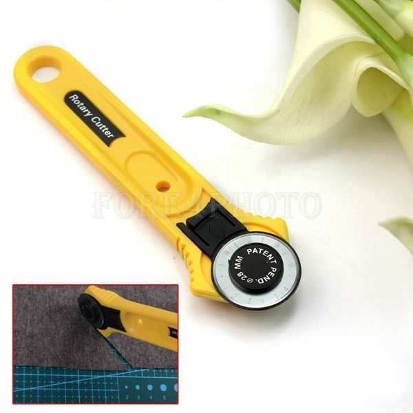 NEW! 28mm Roll Cutter Leather Cloth Cut Round Wheel Blade Tailor Rotary Cutter