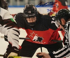 Conner Roulette Signed 8x10 Photo! Dallas STARS Prospect/ CANADA !  W/COA
