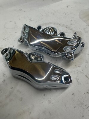 ZX14 CHROME OEM FRONT LEFT BRAKE CALIPER HOUSING 12-16 KAWASAKI