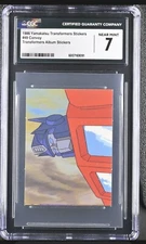1986 Transformers Takara Yamakatsu Stickers #49 Convoy Optimus Prime CGC 7 Pop 1