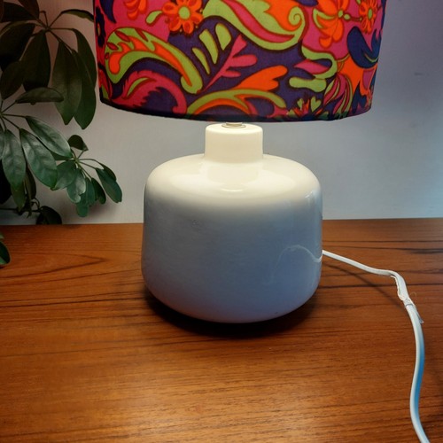 Psychedelic Large 60s 70s retro Table Lamp & base Lampshade Retro Funky Red - Picture 3 of 13