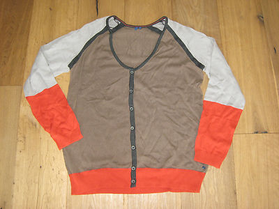 CECIL CARDIGAN SIZE XL CARDIGAN BROWN ORANGE NEW
