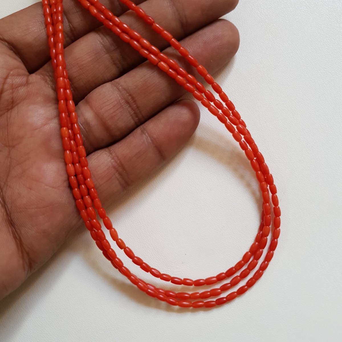 perles de disque de corail rouge italien naturel pour cadeau de fête