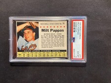 1961 Post Cereal hand cut grade 6 #71 Milt Pappas