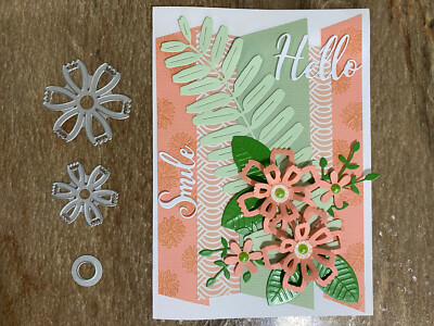 Sizzix Thinlits Die Set - SPRING FLOWERS  ￼- 4 Die Set - Discontinued Pansy