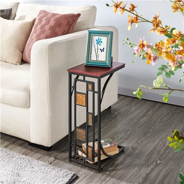 Small End Table Living Room Office Sofa Side Coffee Tea Laptop Storage Tables