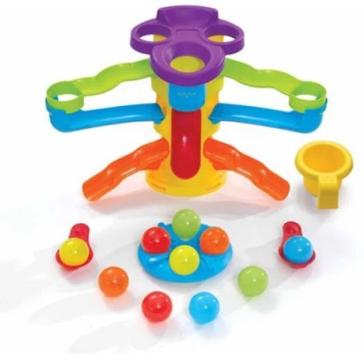 Ball Play Table Busy Ten Balls Scoop Child Kids Water Pool Game Spinner In Out  - Image 2 of 2