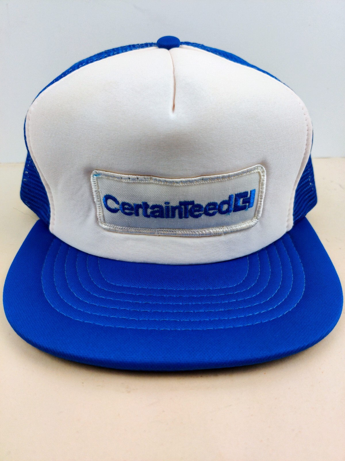 Vintage Certainteed Patch Trucker Hat Snapback Cap - image 1